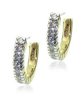 Baby Diamond Hoops