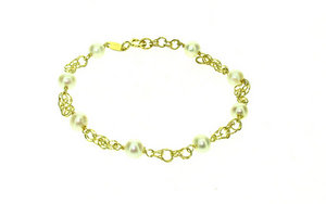 White Pearl baby bracelet