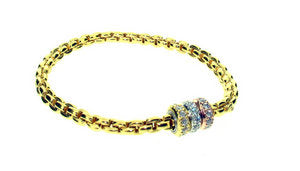 Triple doughnut link bracelet