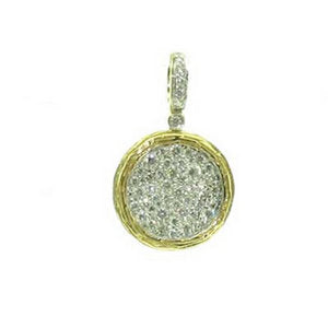 Disc pendant necklaces - Yellow Gold - Duplicate