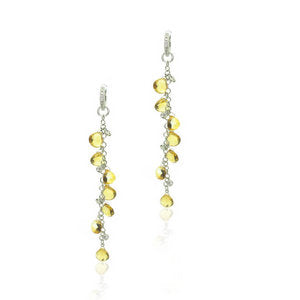 Citrine Briolette earrings