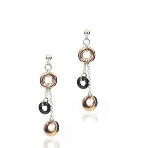 Silver Circle earrings