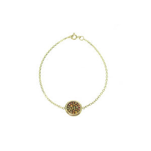 Flat Pave Disc Bracelets