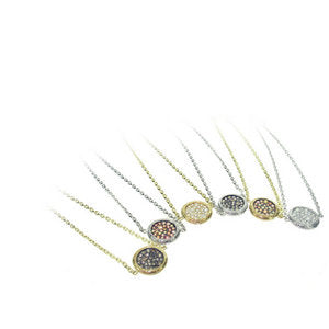 Flat Pave Disc Bracelets