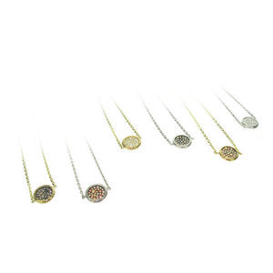 Flat Pave Disc Bracelets