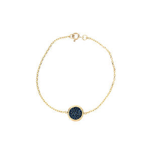 Flat Pave Disc Bracelets