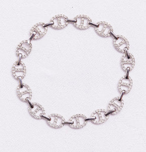 Diamond U Link bracelet