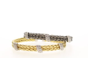 Plaited Cuff - silver