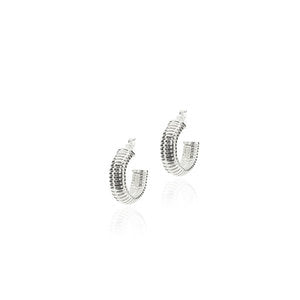 Flat Ribbed Earrings