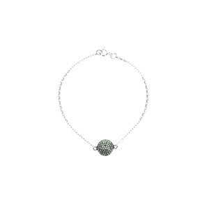 Indian Black Diamond Disc Bracelet