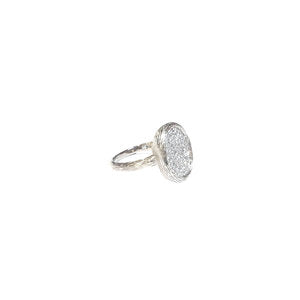 Pave Oval Ring
