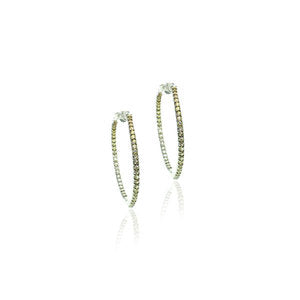 Yellow Sapphire Shaded Hoops