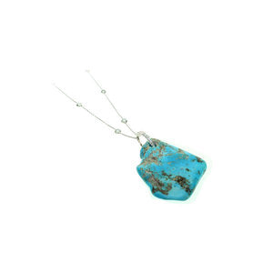 Turquoise Flat Rock Pendant
