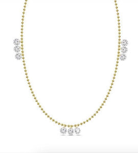 Laser drilled diamond necklace - 9