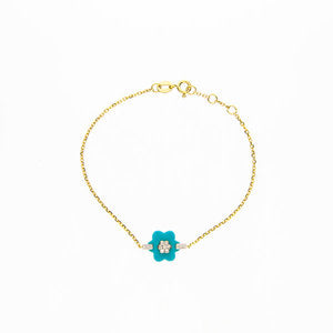 Turquoise Flower Bracelet
