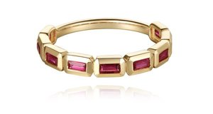 Baguette Eternity Ring - yellow gold