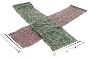 Woven silk and Silver cuff