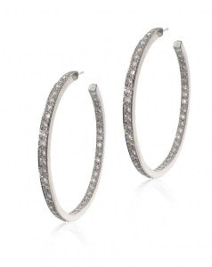 Diamond hoop (brilliant cuts)