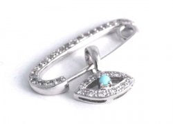 Evil Eye - Diamond pin