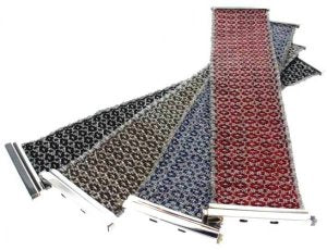 Woven silk and Silver - Lozenge - Cuff