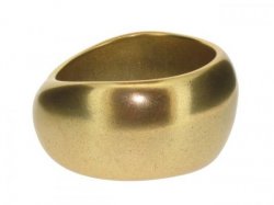 Large irregular Gold bangle