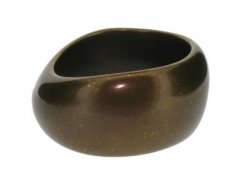 Large irregular Gold bangle