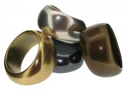 Large irregular Gold bangle
