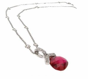 Briolette pendant - Ruby Compound