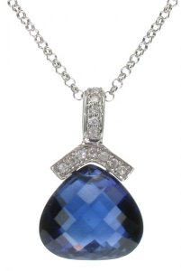 Briolette pendant - Corundum