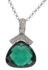 Briolette pendant - Corundum