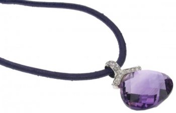 Briolette pendant - Amethyst