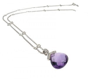 Briolette pendant - Amethyst