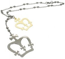 Silver 'Crown' necklace