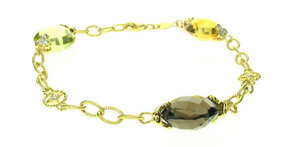 3 colour Briolette bracelet