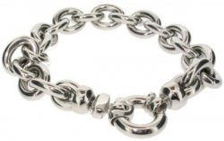 White Gold chunky bracelet