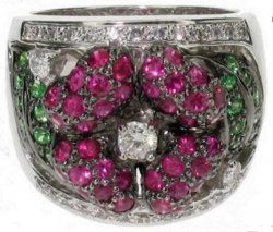 Ruby Rose and Diamond ring