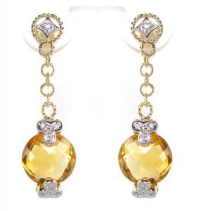 Round briolette earrings - small