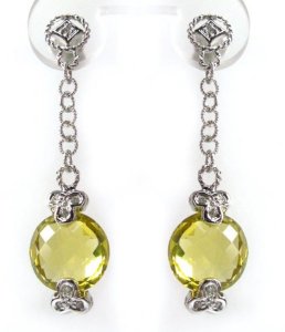 Round briolette earrings - small