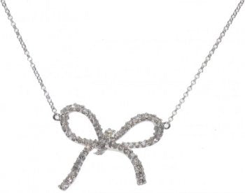 Diamond Bow necklace