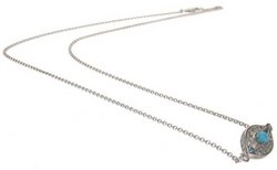 Evil Eye necklace - fully set diamond pendant