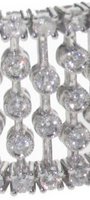 Diamond horizontal bar bracelet