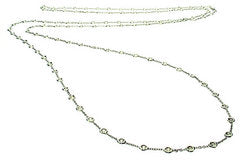 Long Diamond chain necklace