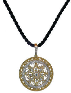 Lacey diamond pendant