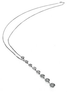 8 Diamond long pendant