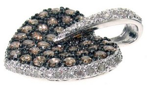 Sapphire heart - Diamond sides