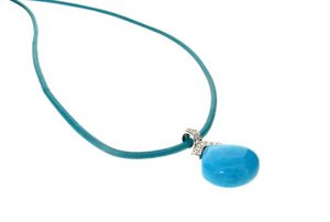 Briolette pendant - Turquoise