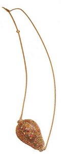 Multi Sapphire pebble necklace