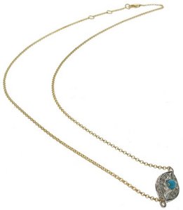 Evil Eye necklace - fully set diamond pendant