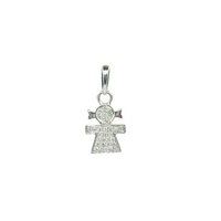 Baby girl and baby Boy charm necklace with Turquoise