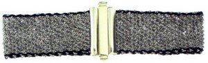 Woven silk and Silver - Colour-edged - Slim cuff